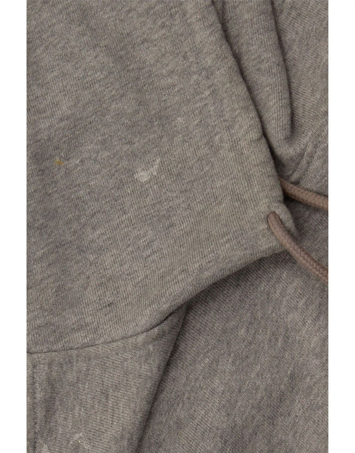 Adidas Pull à capuche surdimensionné pour femme UK 14 Gris moyen Coton