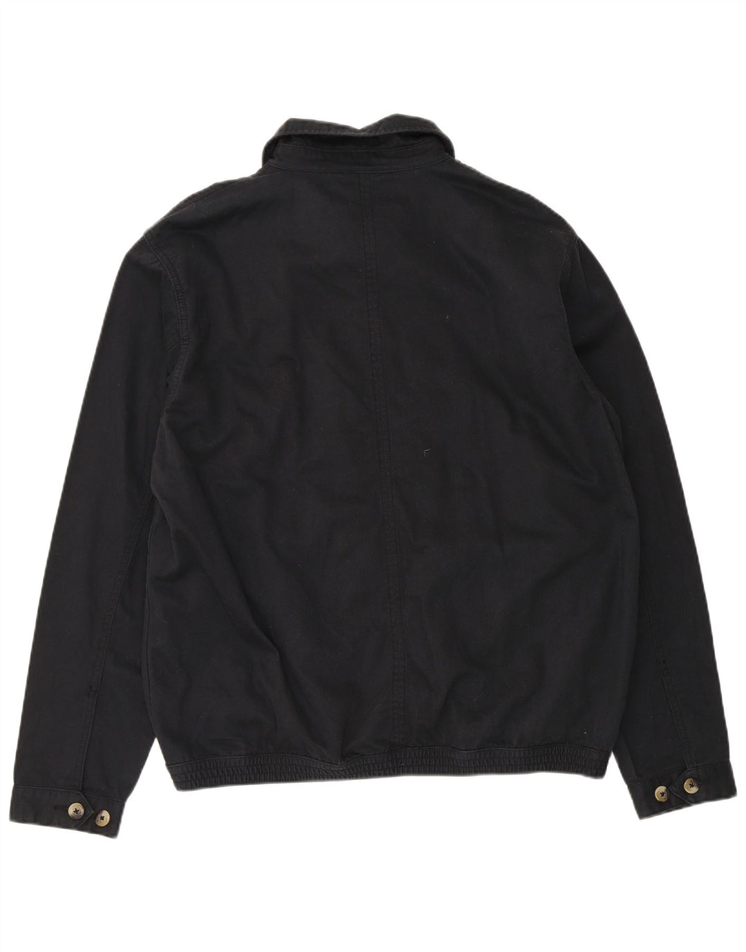 Marks & Spencer Veste Bomber Blue Harbour pour Homme UK 40 Large Coton Noir