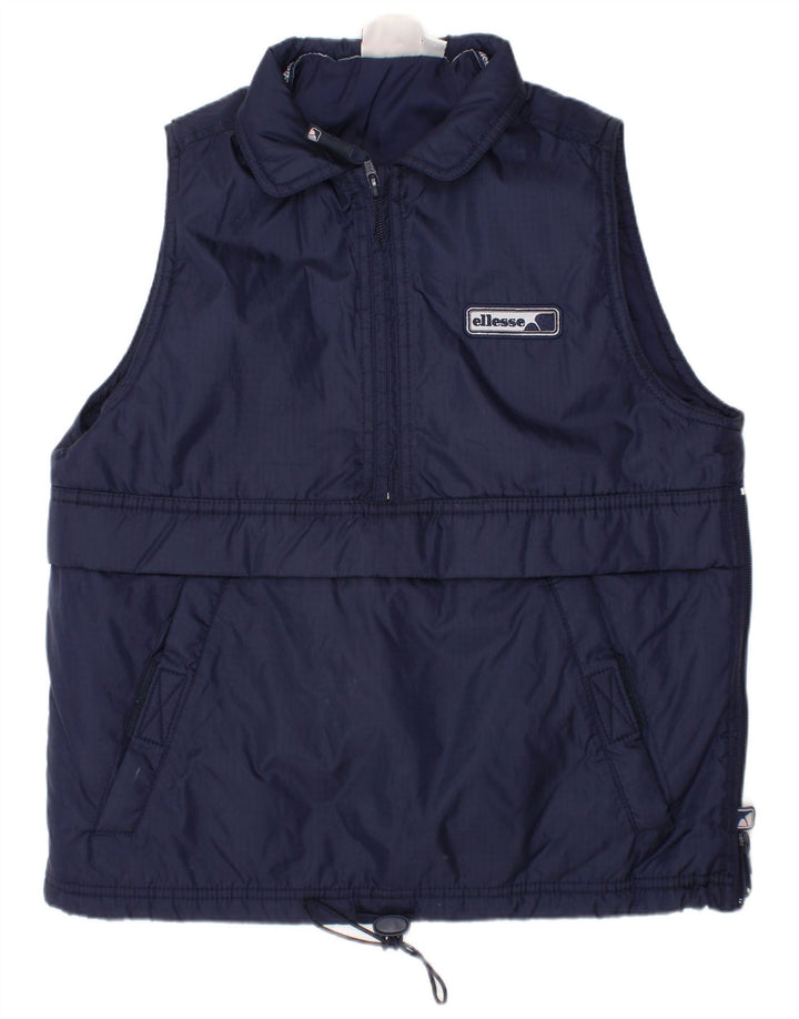 Ellesse Gilet rembourré pour garçon 10-11 ans Bleu marine Polyester