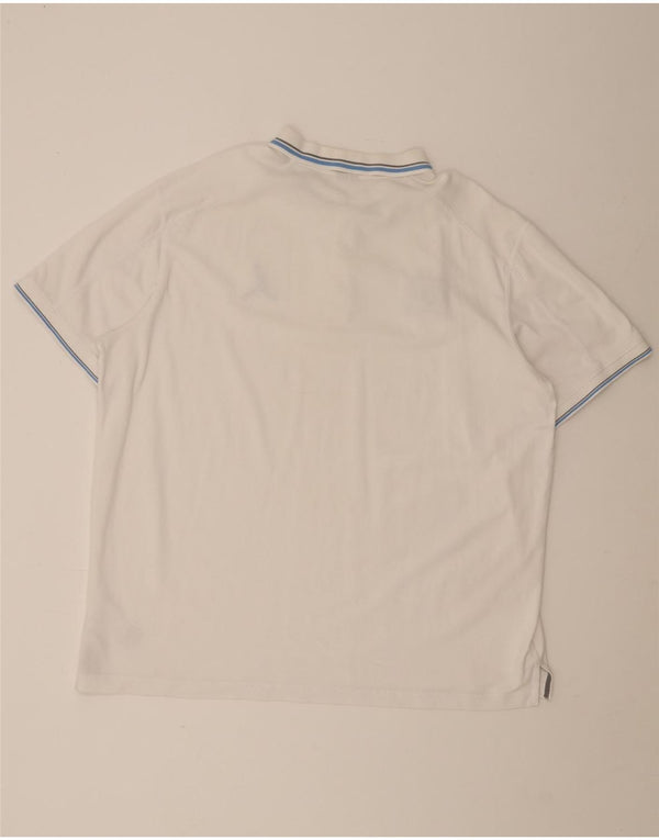 Nike Polo Dri Fit pour homme 2XL en coton rayé blanc