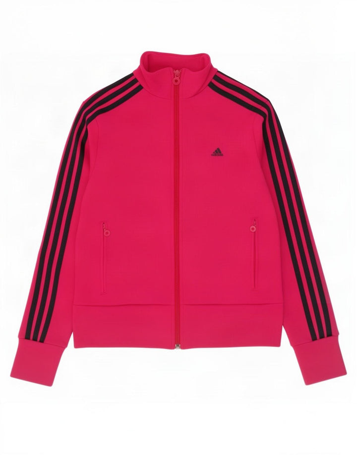 Adidas Veste de survêtement pour femme UK 12 Rose moyen Polyester