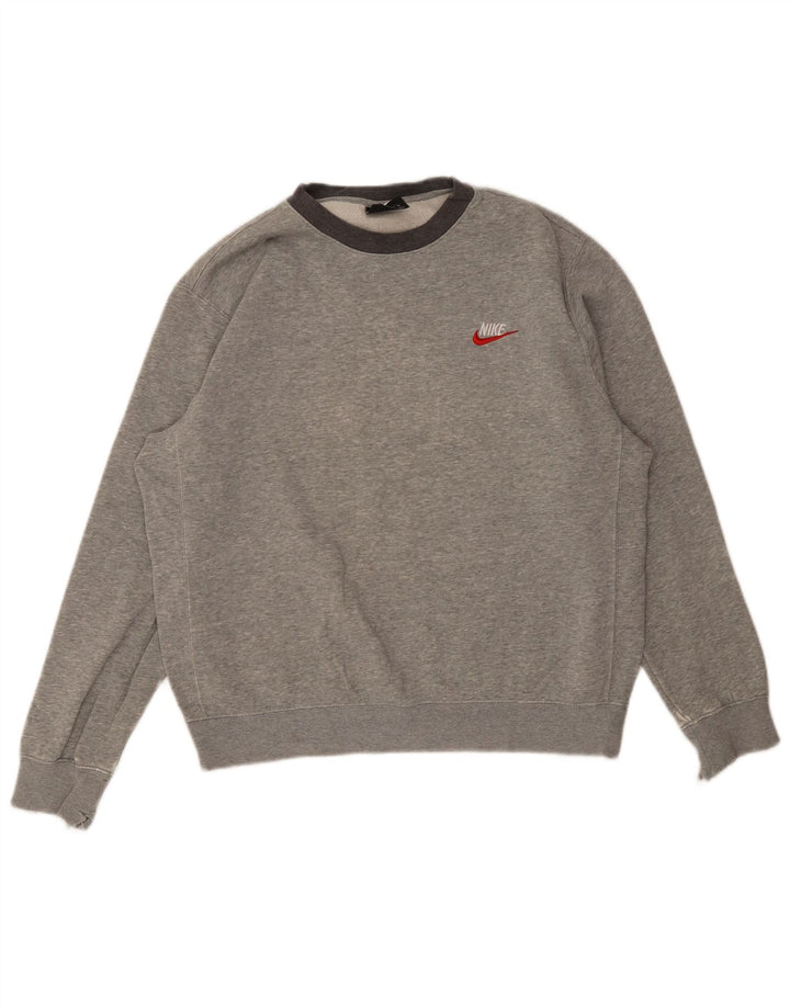 Nike Sweat-shirt en coton moucheté gris moyen pour homme