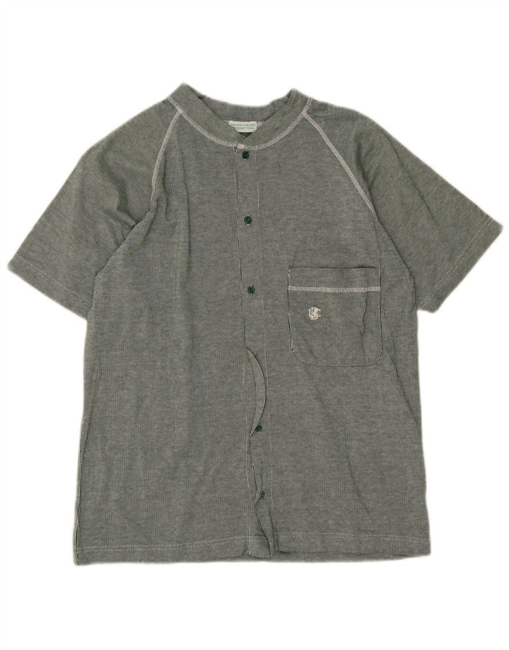 Benetton Haut En Jersey Petite Rayure Verte Homme