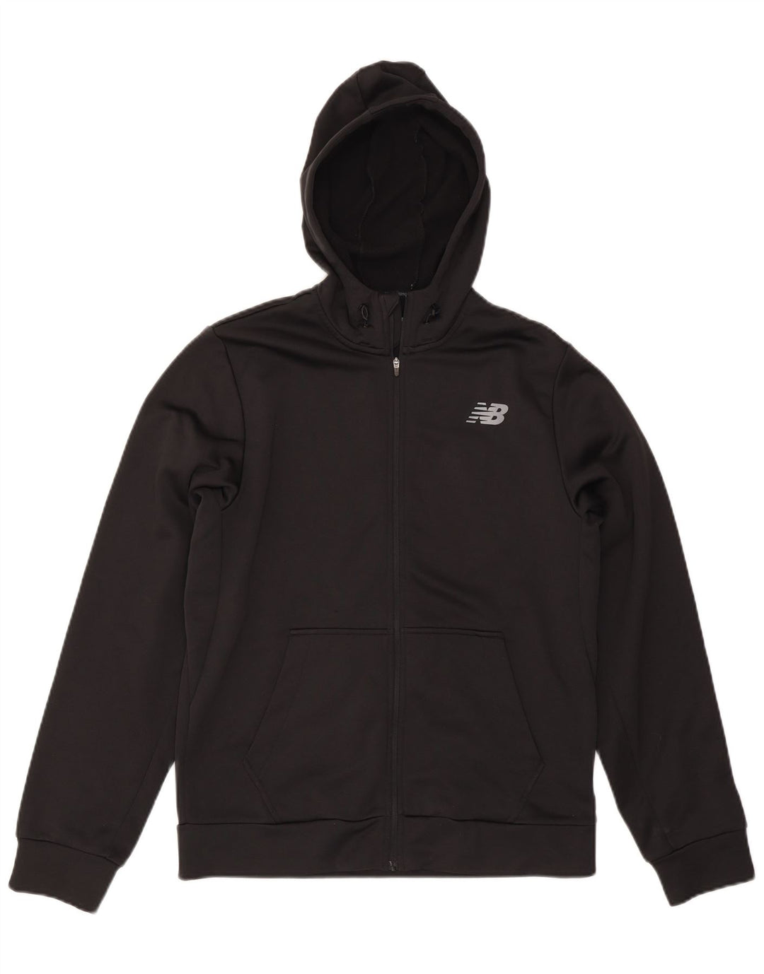 NEW BALANCE Pull à capuche zippé pour homme en polyester noir moyen