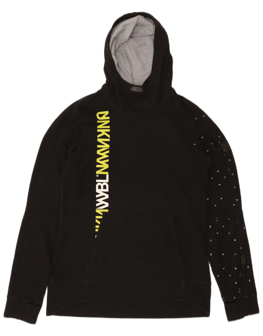 Reebok Pull à Capuche Graphic Homme Noir Moyen Polyester