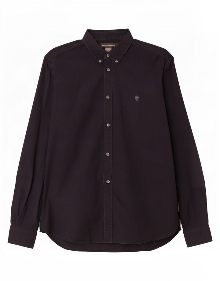 French Connection Chemise Homme Large Bleu Marine Coton