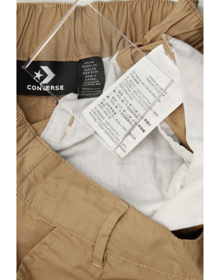 CONVERSE Mens Chino Shorts XS W26  Beige Cotton Vintage Converse and Second-Hand Converse from Messina Hembry 
