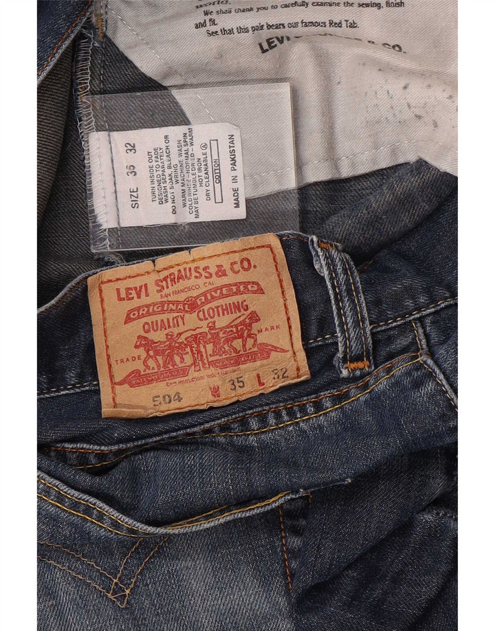 Levi's Jean 504 Regular Droit Homme Bleu Coton W35 L32