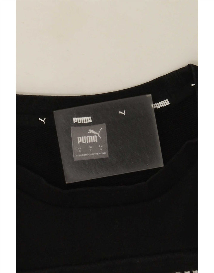 Puma Sweat-shirt graphique pour femme UK 10 Small Noir Colourblock