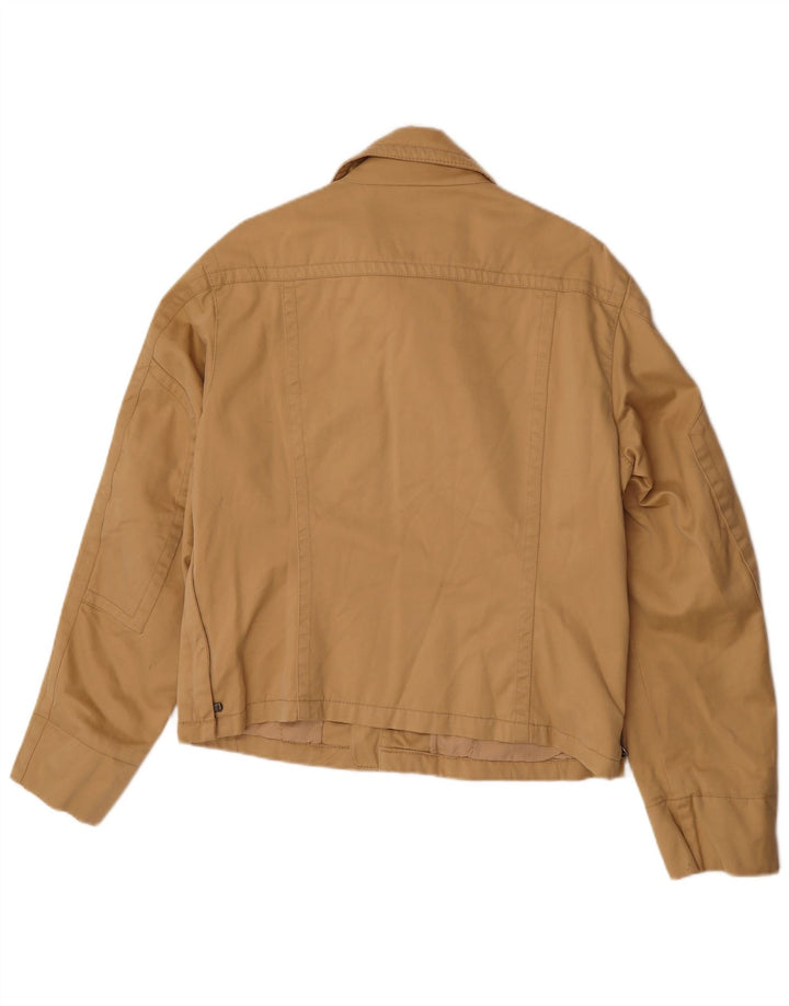 Calvin Klein Jeans Veste utilitaire pour femme UK 14 Grand coton beige