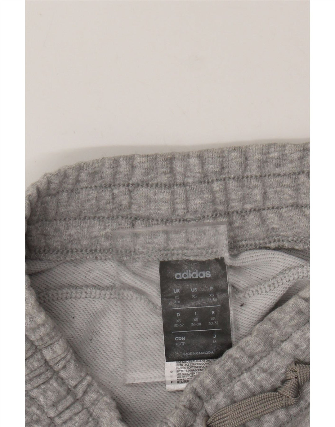 ADIDAS Pantalon de survêtement pour femme Joggers UK 4/6 XS Gris Moucheté Coton