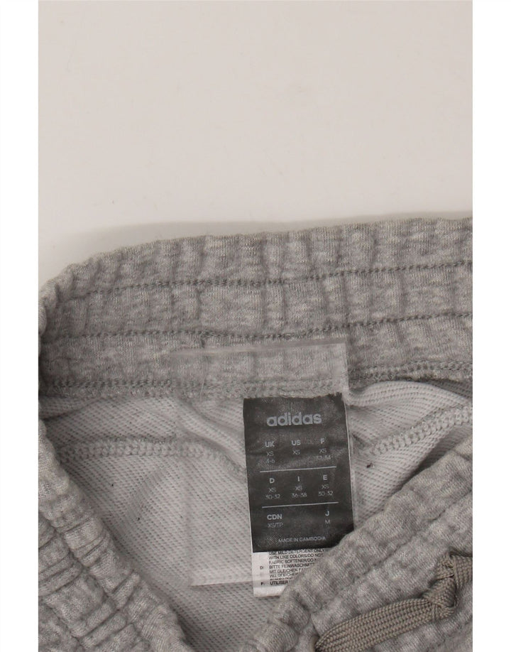 ADIDAS Pantalon de survêtement pour femme Joggers UK 4/6 XS Gris Moucheté Coton