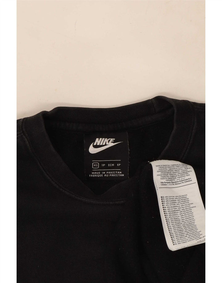 Nike Mens Sweatshirt Jumper XS Noir Coton