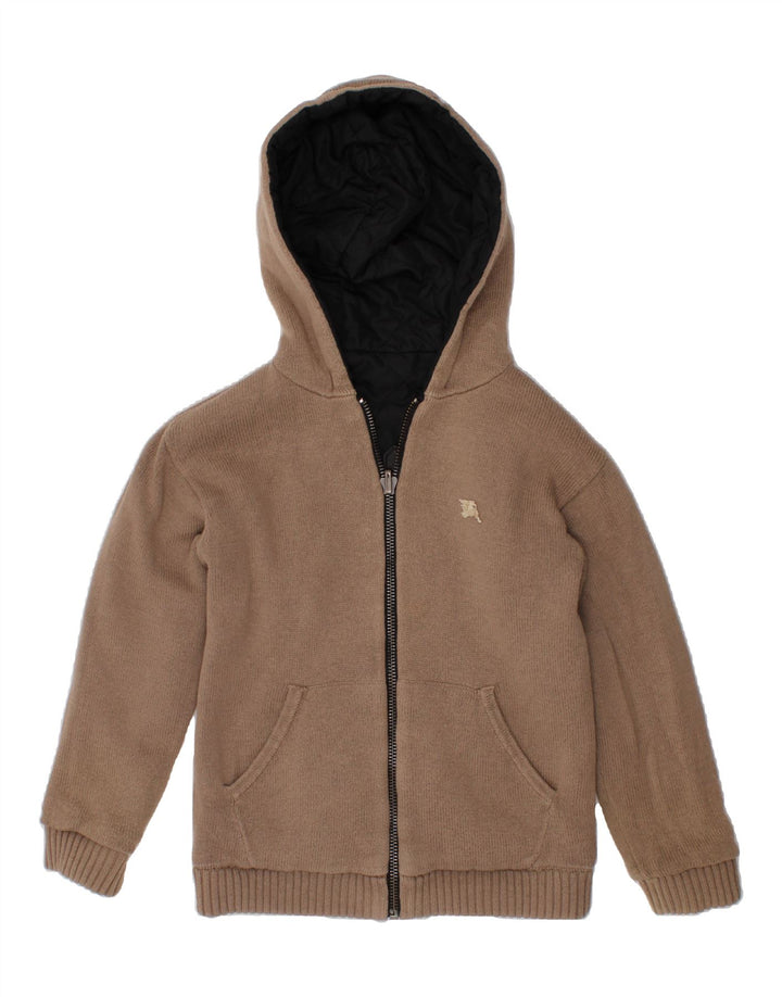BURBERRY Veste réversible à capuche pour garçons 4-5 ans Noir Polyester
