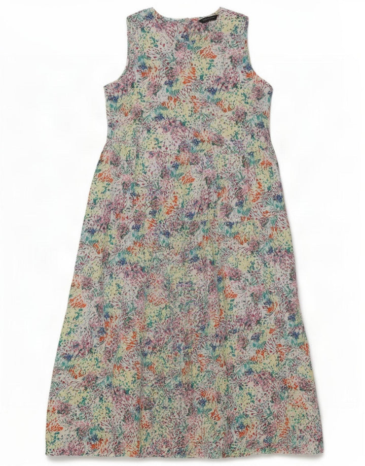 Marks & Spencer Robe longue pour femme UK 14 Grand motif floral multicolore