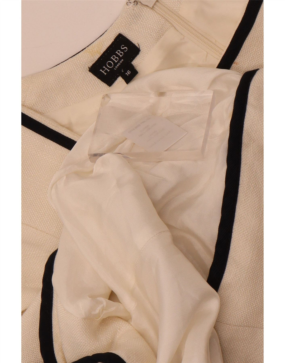 Hobbs Ensemble 2 pièces à manches 3/4 pour femme UK 16 Grande viscose blanche