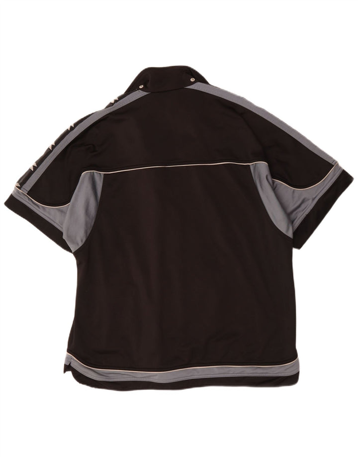 Diadora Veste de survêtement à manches courtes pour homme UK 38 Medium Noir