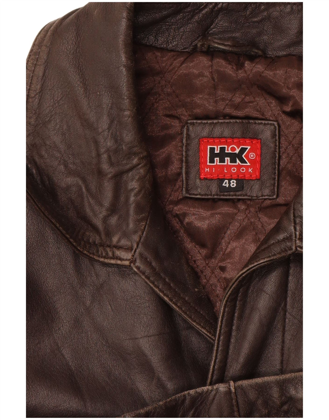 Veste en cuir homme vintage EU 48 Cuir marron moyen