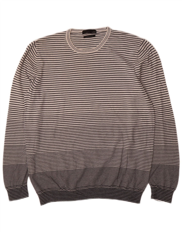 Marks & Spencer Pull à col rond autographe pour femme UK 16 Large Blanc