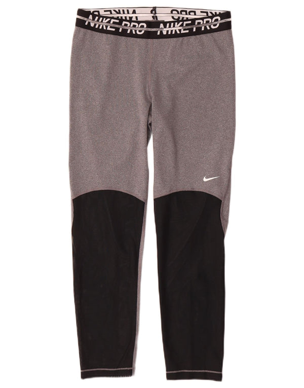 Nike Legging graphique Dri Fit pour femme UK 14 Gris moyen Colourblock