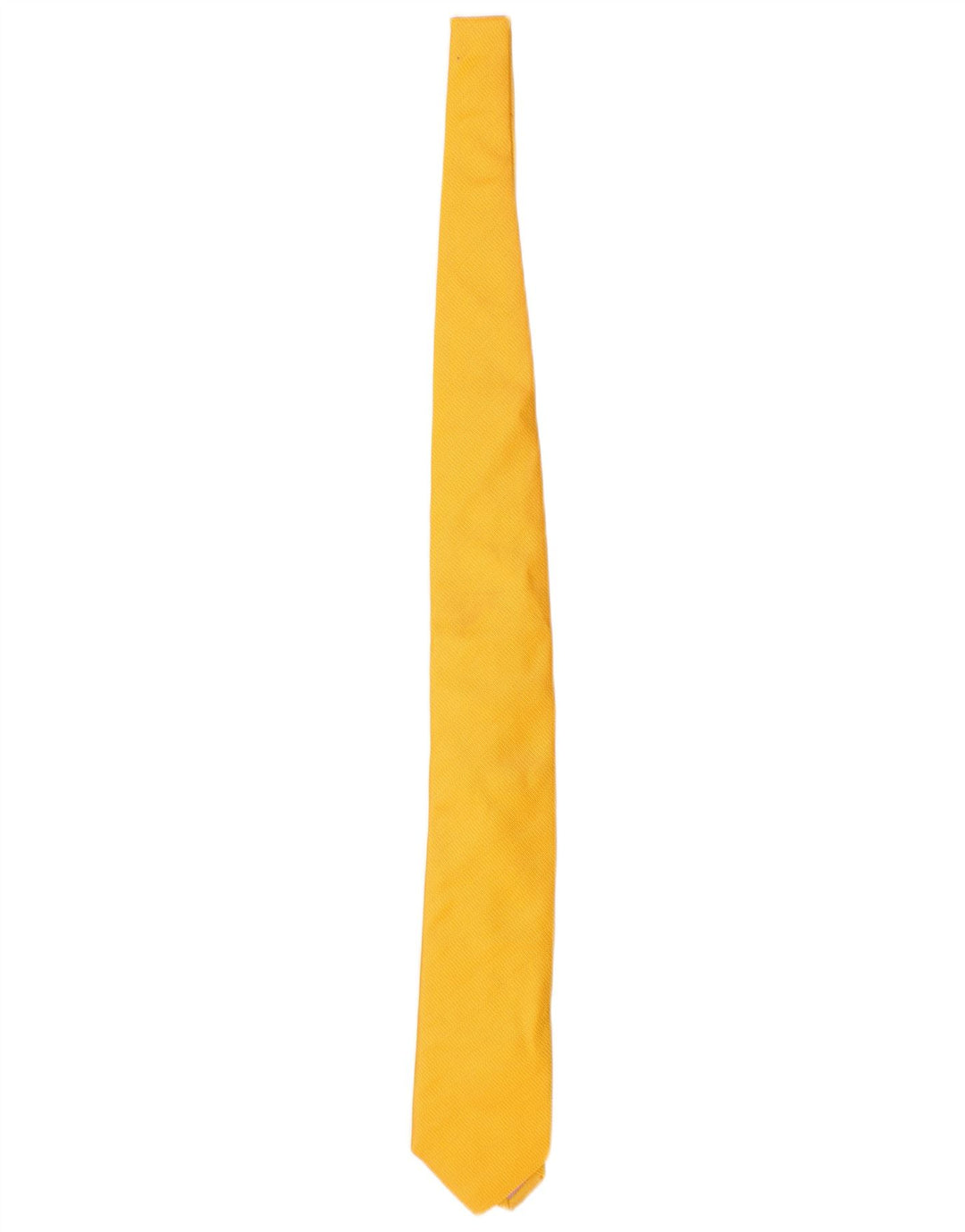 Cravate Homme Rose Taille Unique L54 Soie Jaune