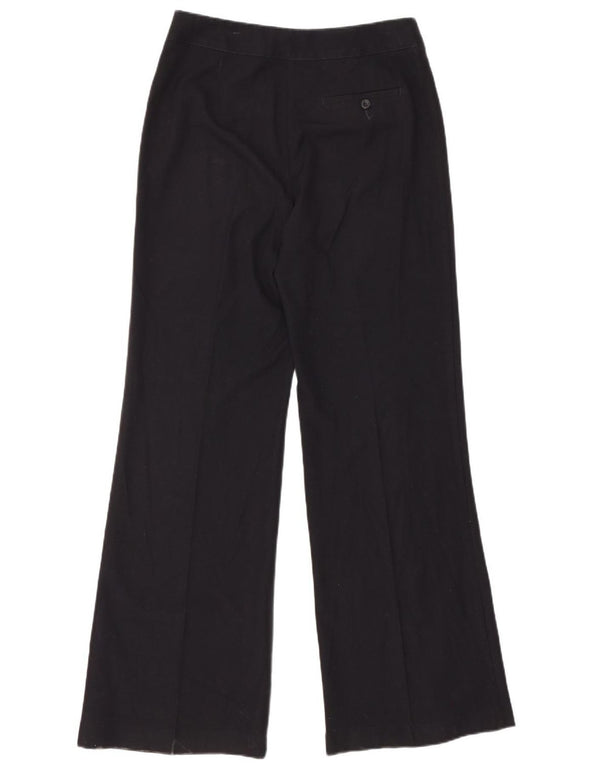 Marks & Spencer Pantalon décontracté évasé pour femme UK 12 Medium W30 L33 Bleu marine