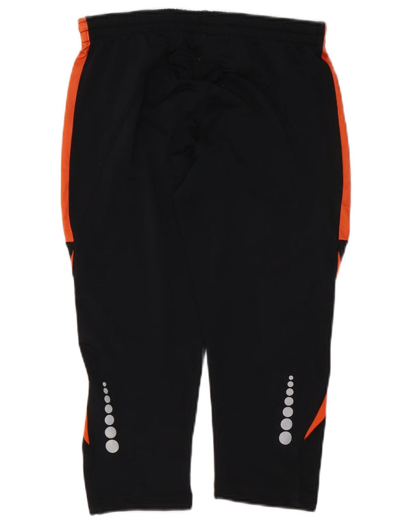 Asics Bermuda Sport Short UK 14 Grand Noir Polyester Colorblock