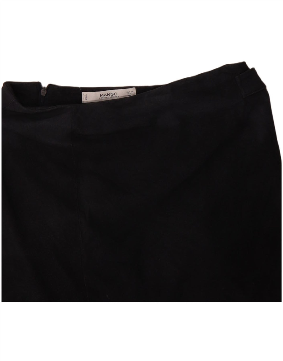 Mango Mini jupe en daim pour femme EU 34 XS W28 cuir bleu marine