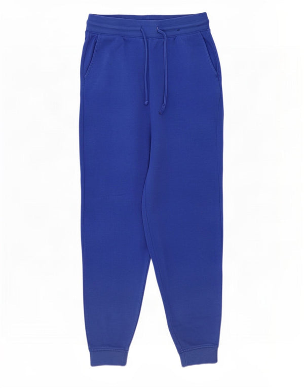 Marks & Spencer Pantalon de survêtement pour femme Joggers UK 10 Small Bleu Coton