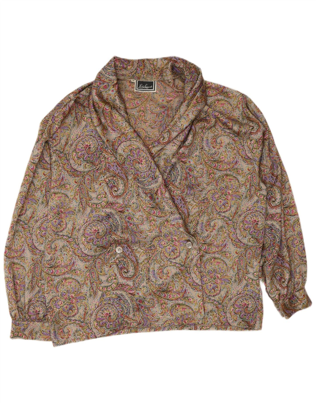 Luisa Spagnoli Chemisier pour femme UK 14 Medium Multicolore Paisley