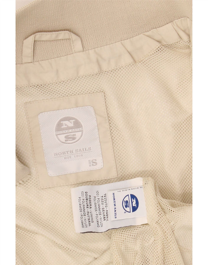 NORTH SAILS Veste Bomber Femme UK 10 Petit Beige Polyamide
