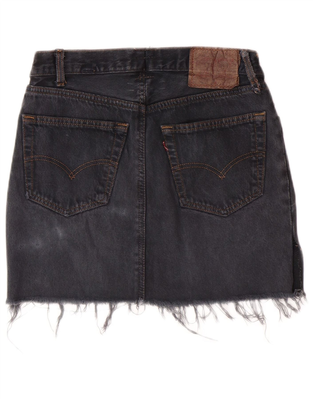 LEVI'S Jupe en Jean Femme W28 Gris Moyen