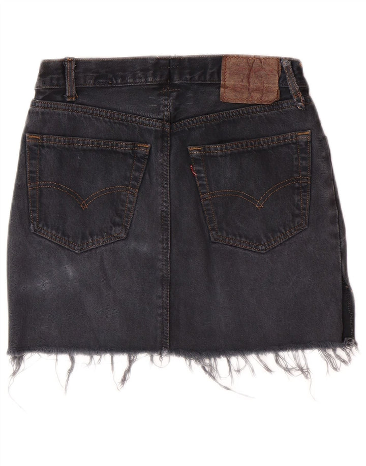 LEVI'S Jupe en Jean Femme W28 Gris Moyen