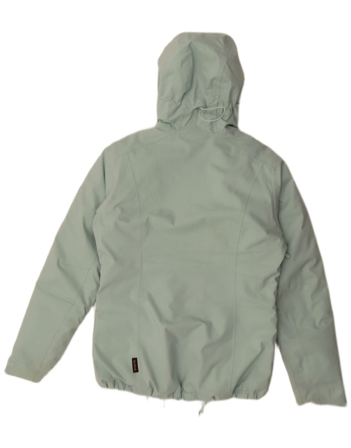 Jack Wolfskin Veste matelassée surdimensionnée à capuche pour femme UK 8/10 Small Vert