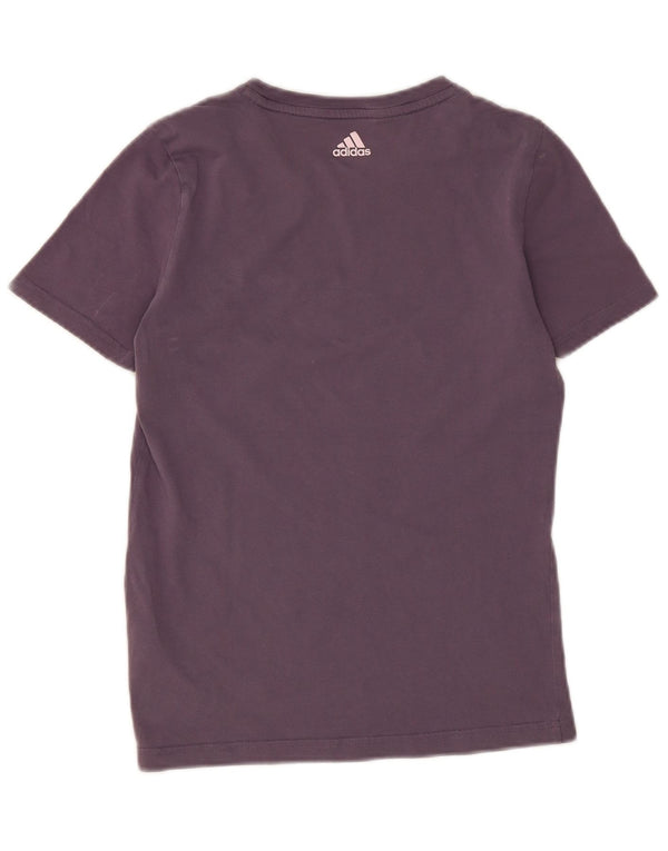 Adidas T-Shirt Graphique Fille 13-14 ans Violet Coton