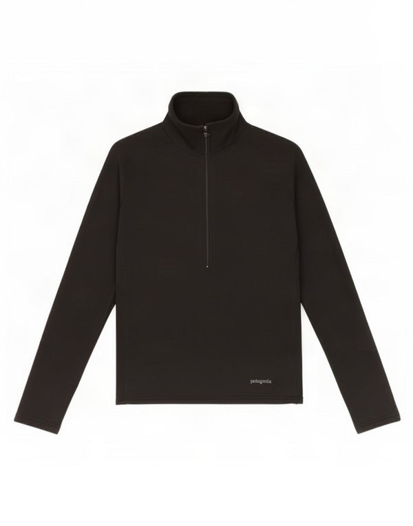 Patagonia Haut de survêtement à col zippé pour femme UK 10 Small Noir