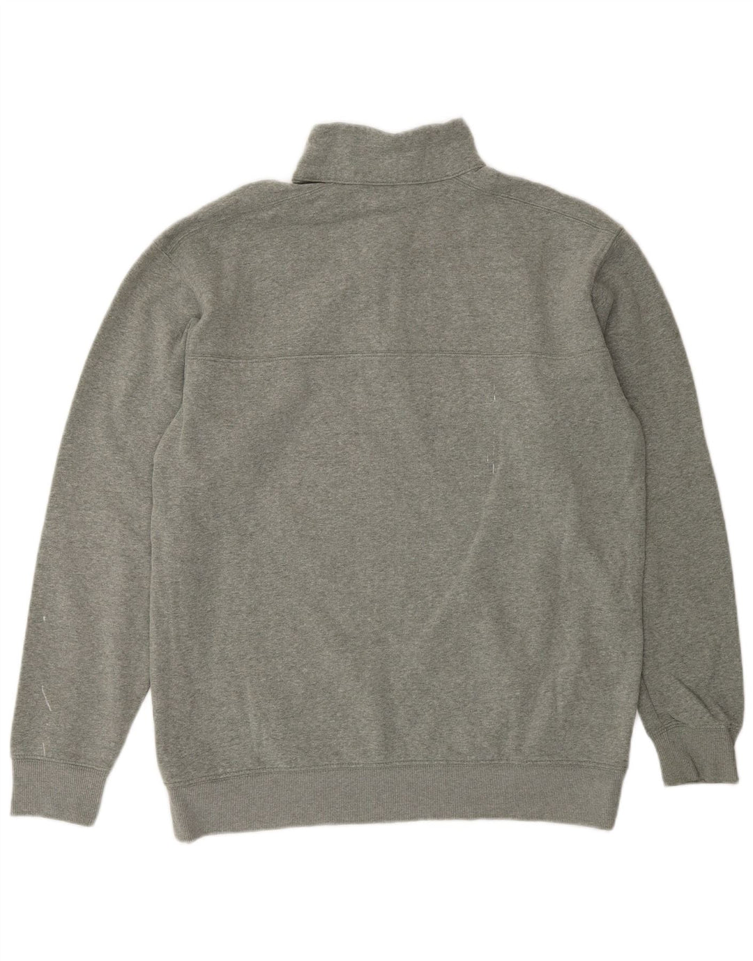 Columbia Sweat-shirt à col zippé pour femme UK 14 Gris moyen Coton