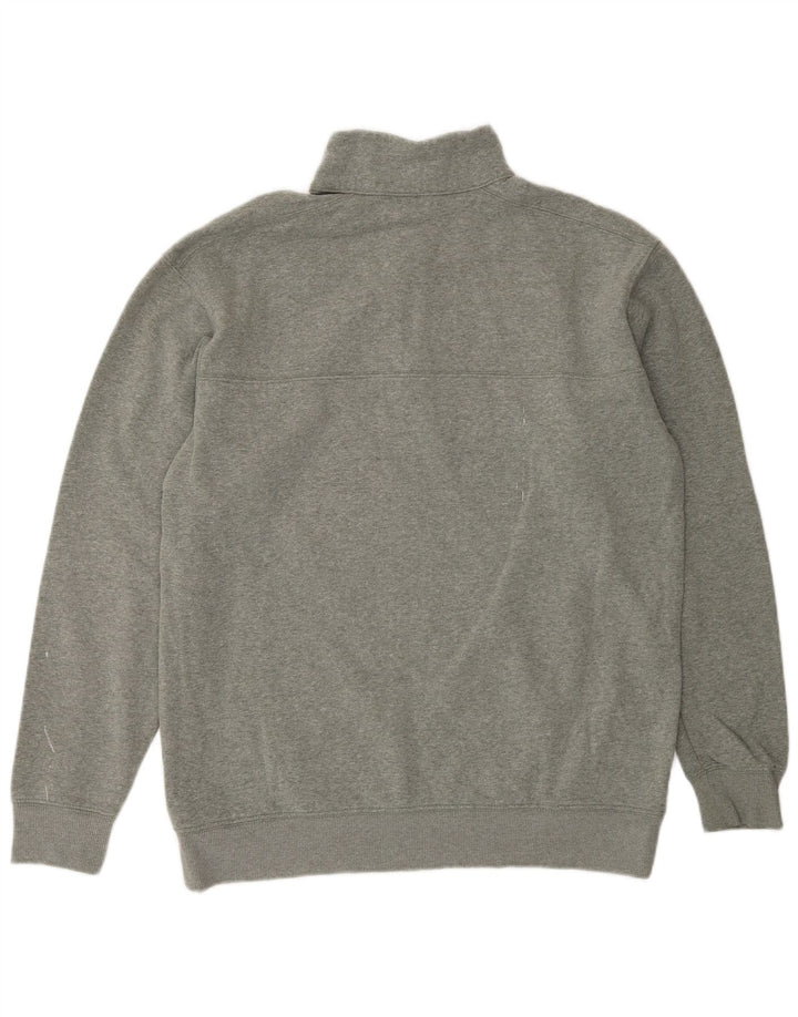 Columbia Sweat-shirt à col zippé pour femme UK 14 Gris moyen Coton