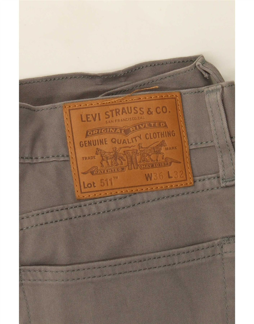 Levi's Pantalon Casual 511 Slim Homme W36 L32 Gris
