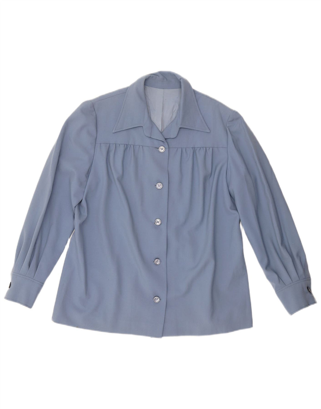 VINTAGE Chemise Femme UK 18 XL Bleu