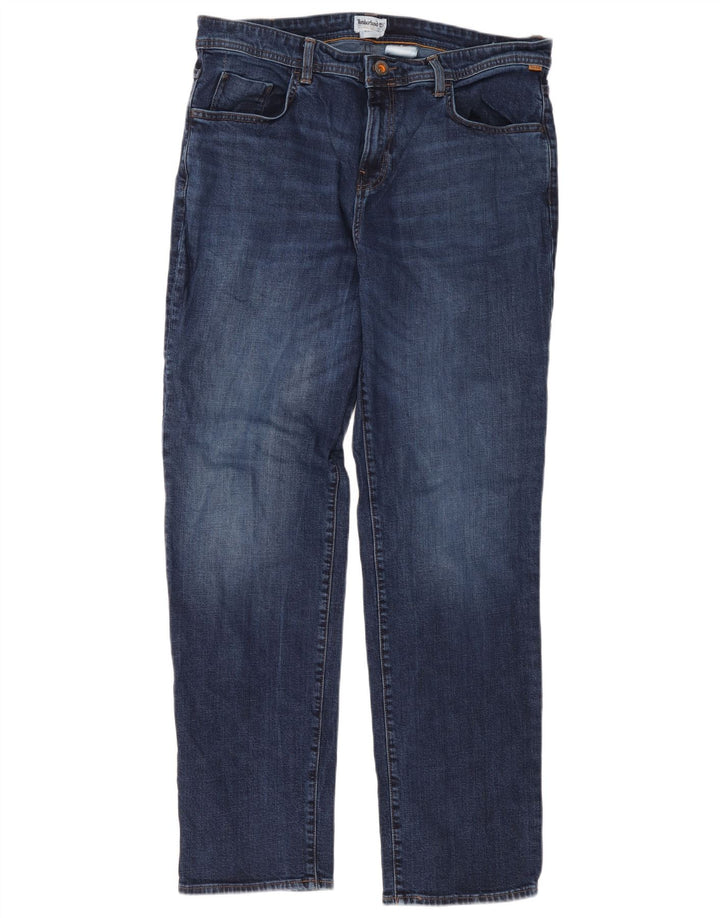 Timberland Jean droit homme W36 L34 bleu marine coton