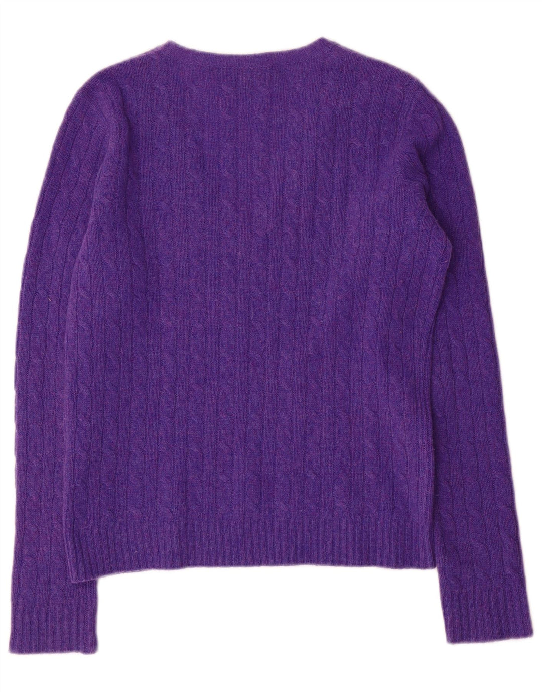 Ralph Lauren Pull col en V pour femme UK 14 Grande laine violette