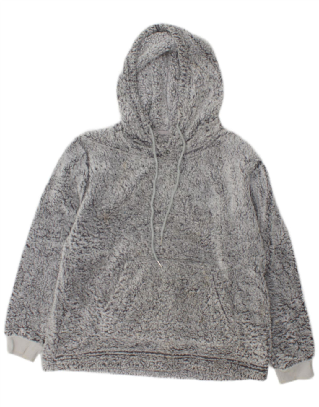 John Lewis Pull polaire à capuche pour femme UK 14 Gris moyen Polyester