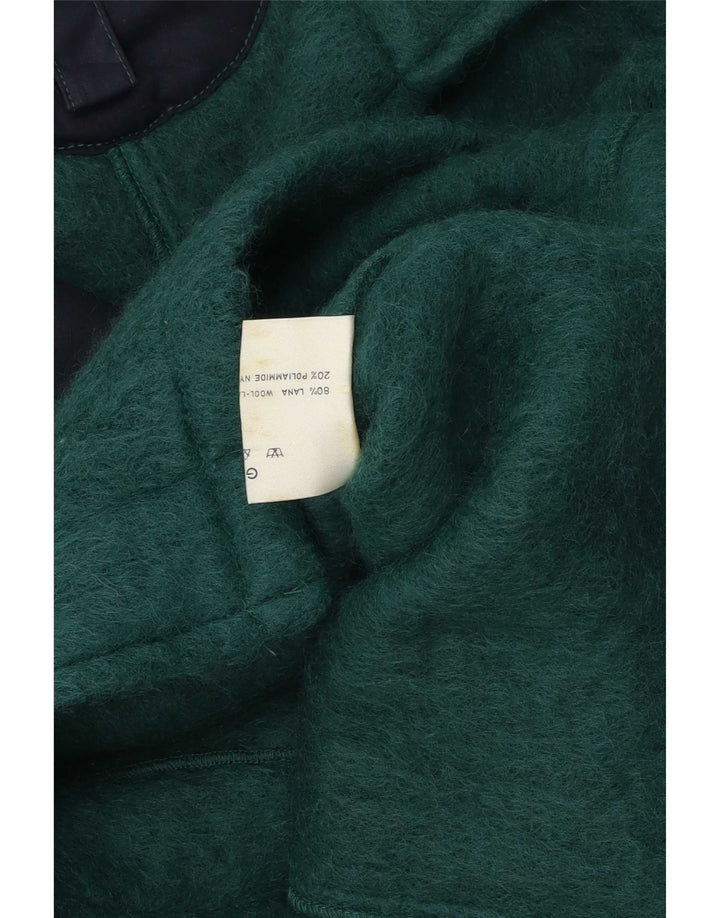 veste femme vintage UK 14 Medium Green Wool Classic