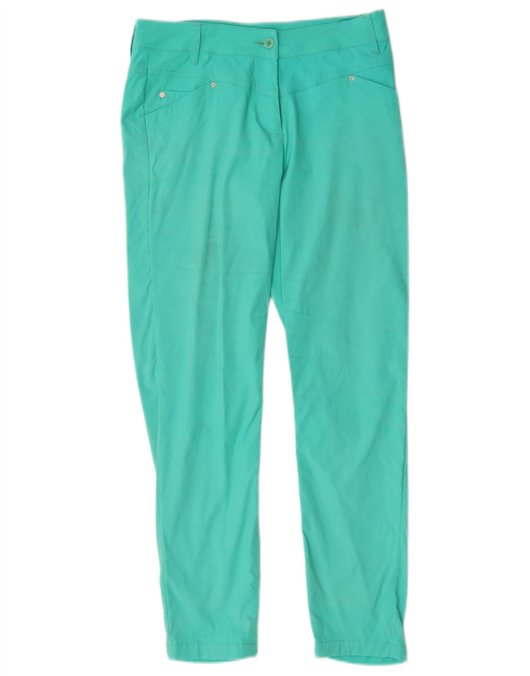 Chervo Pantalon décontracté slim pour femme IT 42 Medium W30 L27 Turquoise