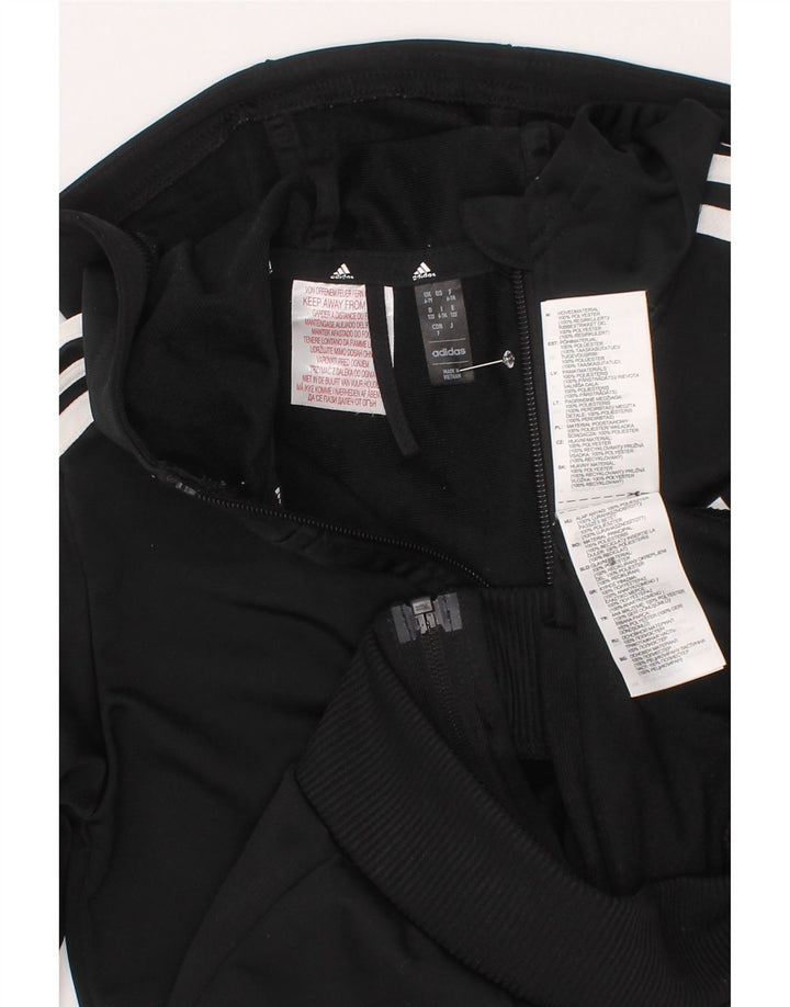 Adidas Pull à capuche zippé garçon 6-7 ans Noir Polyester