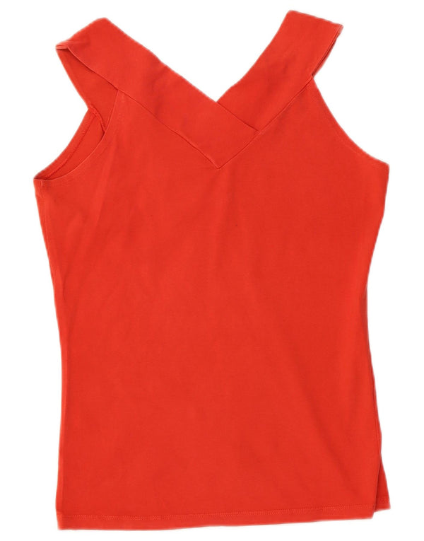 Calvin Klein Jeans Débardeur pour femme UK 14 Large Rouge Coton