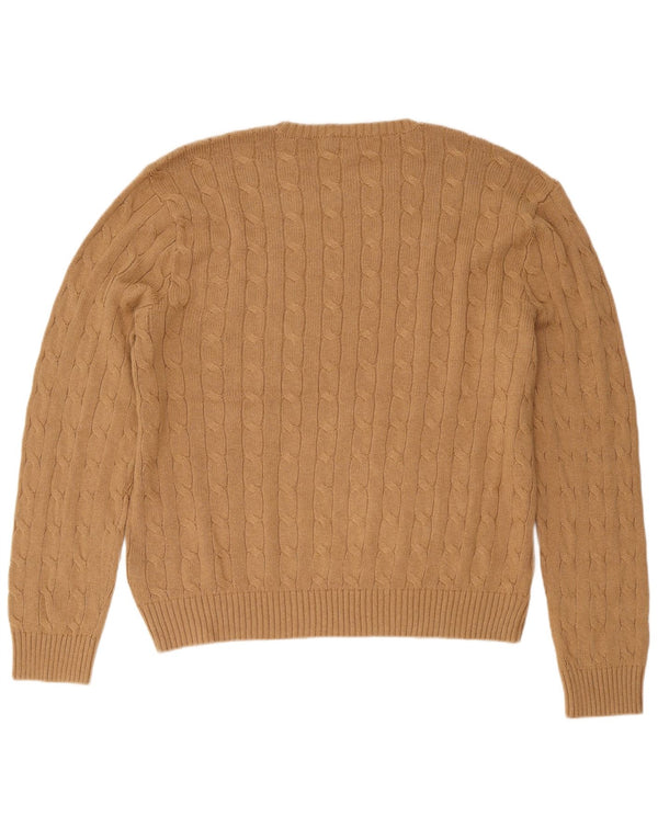 Polo Ralph Lauren Pull à col rond pour homme 2XL en coton beige
