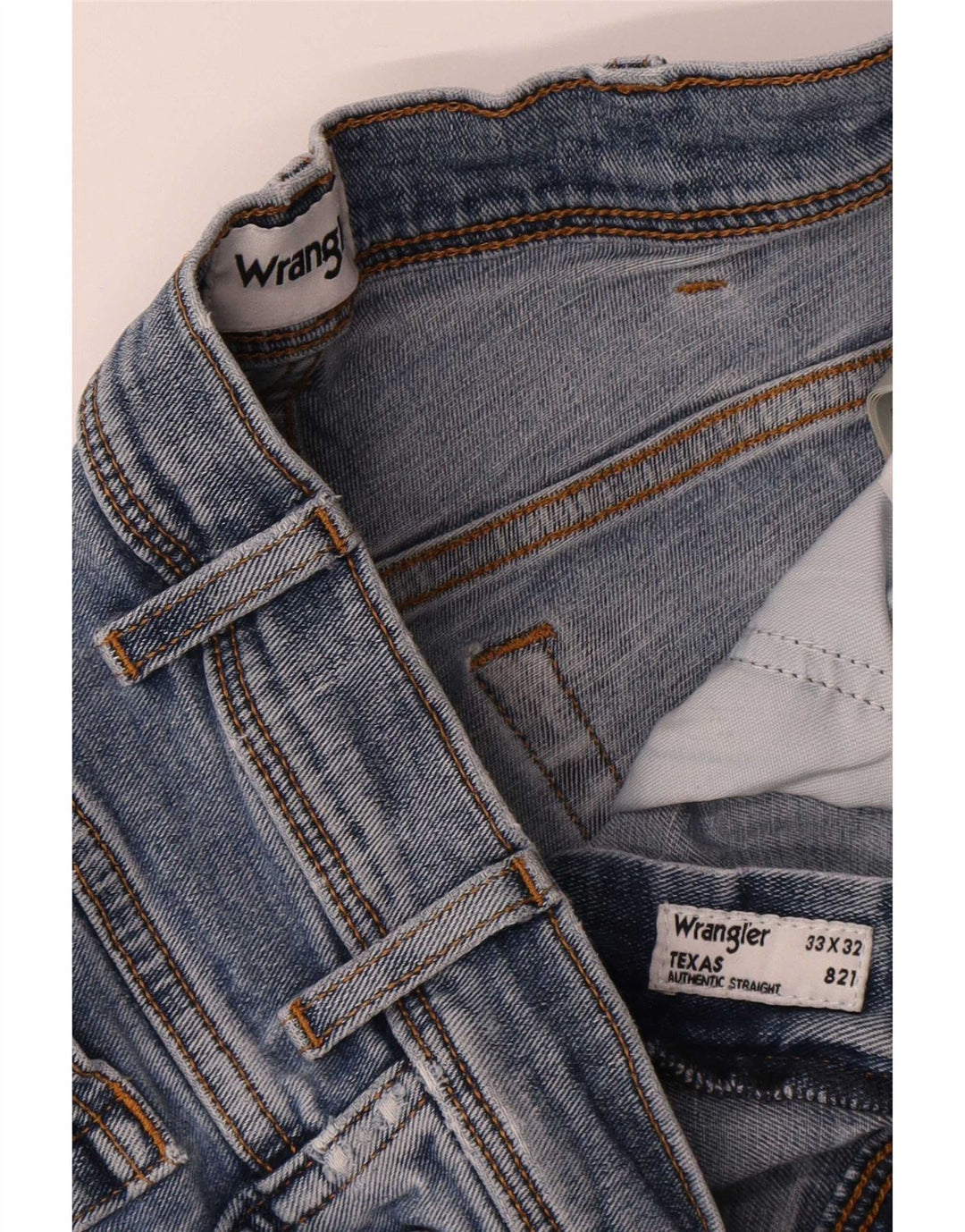 Wrangler Jean Droit Texas Homme W33 L32 Bleu Coton