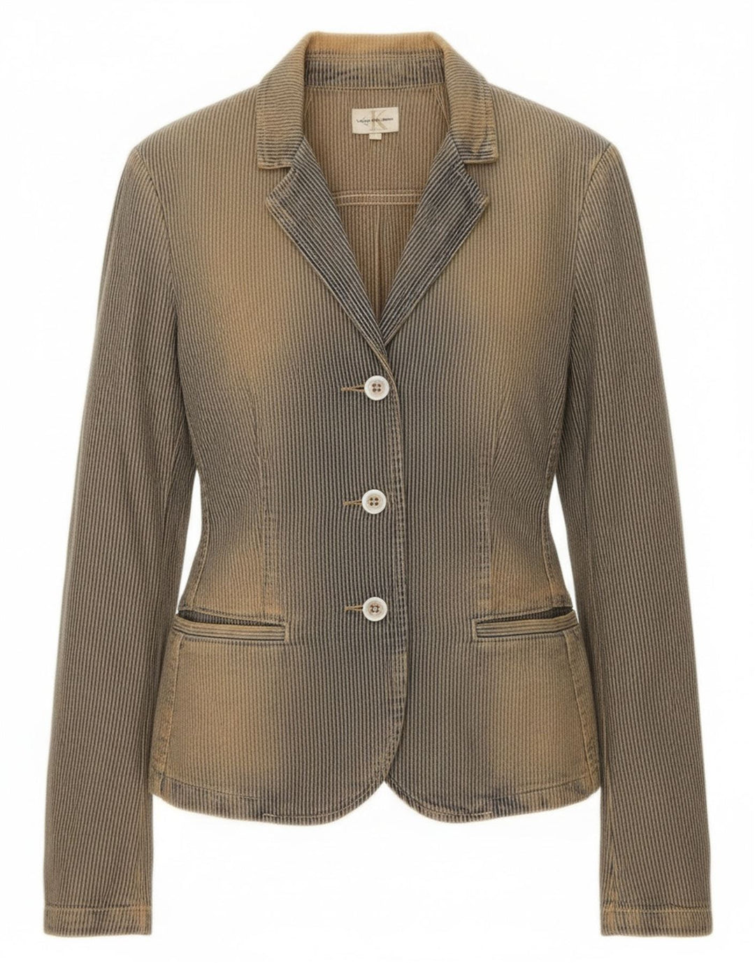Calvin Klein Jeans Veste blazer à 3 boutons pour femme UK 10 Petit Bleu